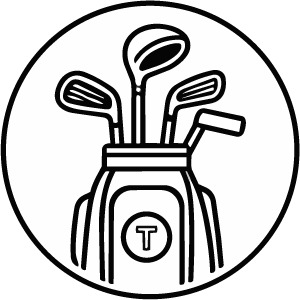 Golf bag icon